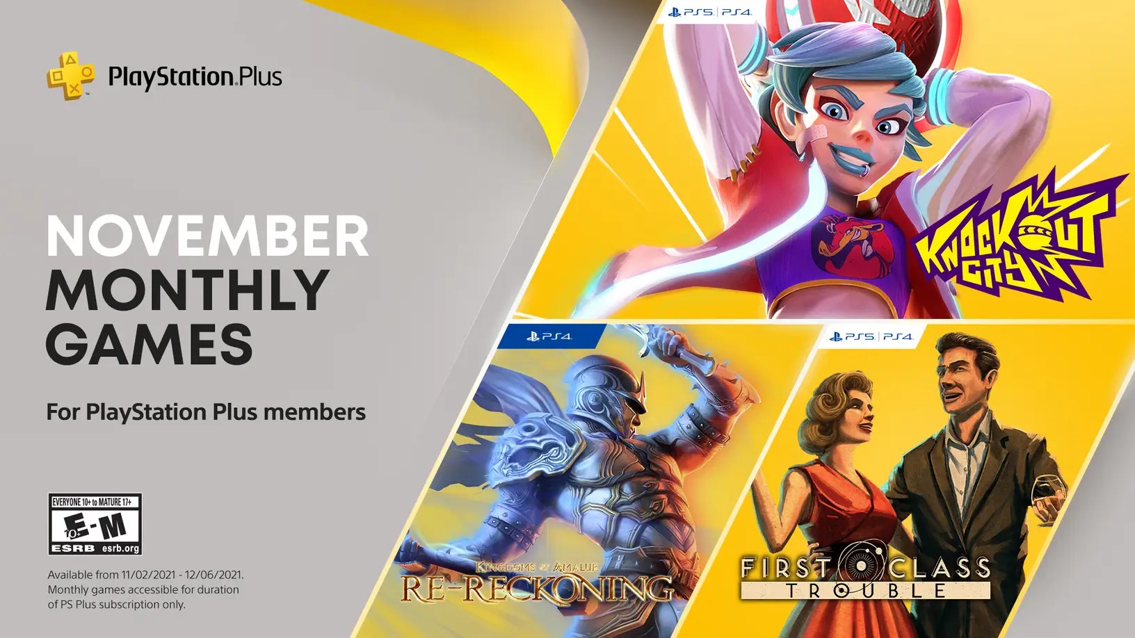 PS Plus november